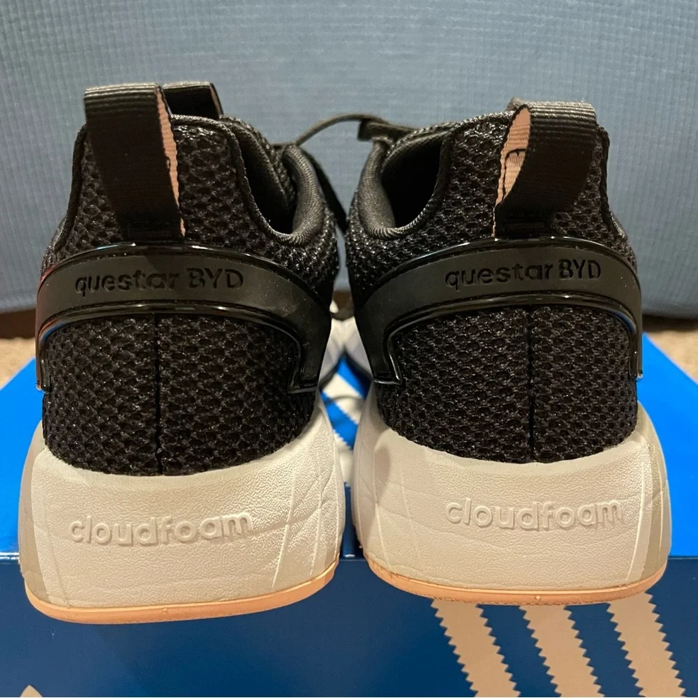 EUC adidas Questar BYD Black Haze Coral Women’s Running Shoes - Picture 10 of 16